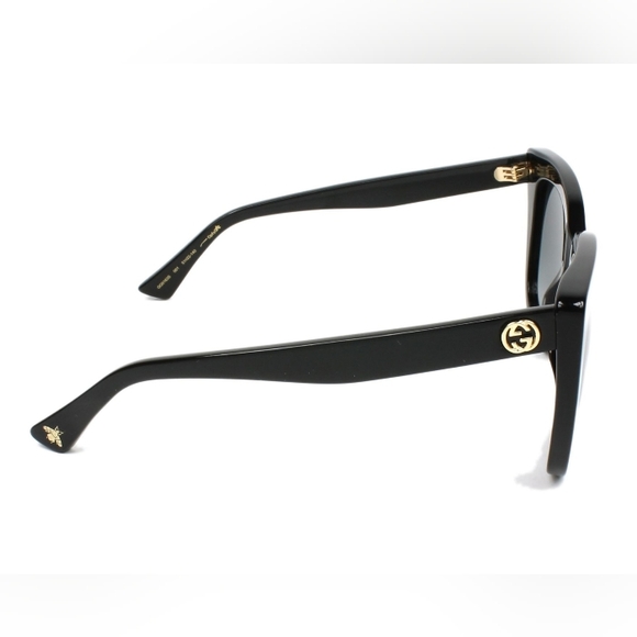 NEW GUCCI CAT-EYE WOMEN'S SUNGLASSES GG0163SN 001 BLACK GUCCI EYEWEAR GG0163SN - Picture 6 of 9